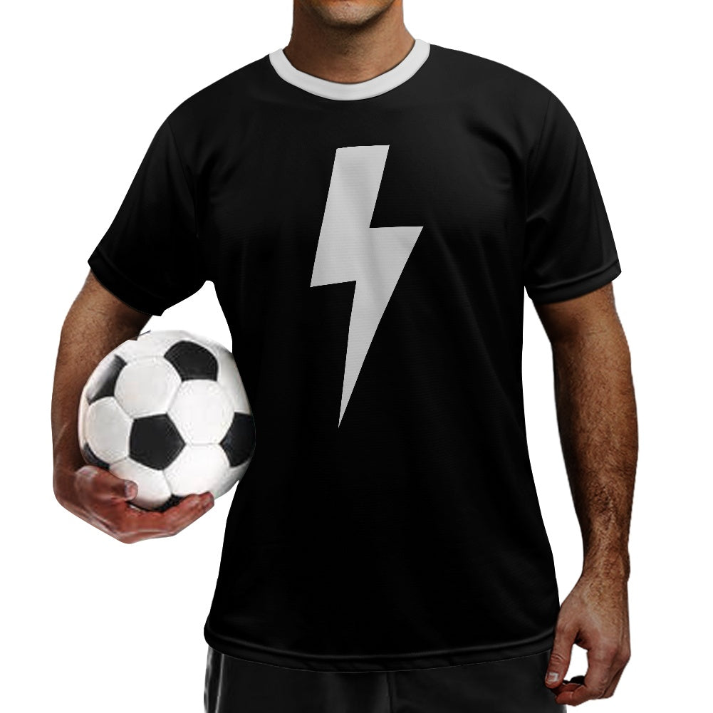 Lightning Bolt - Silver - Football Shirt