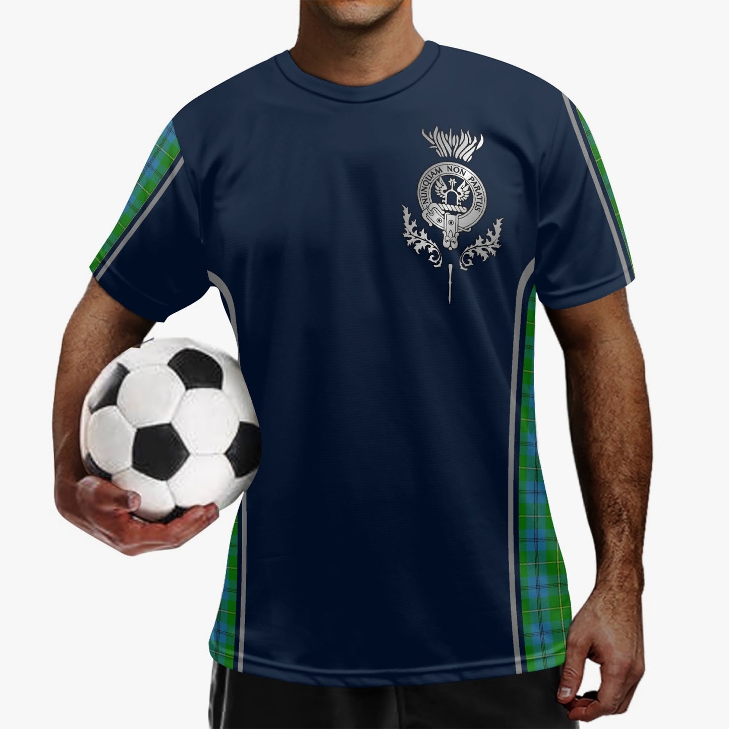 Clan Johnstone Crest & Tartan Soccer Jersey