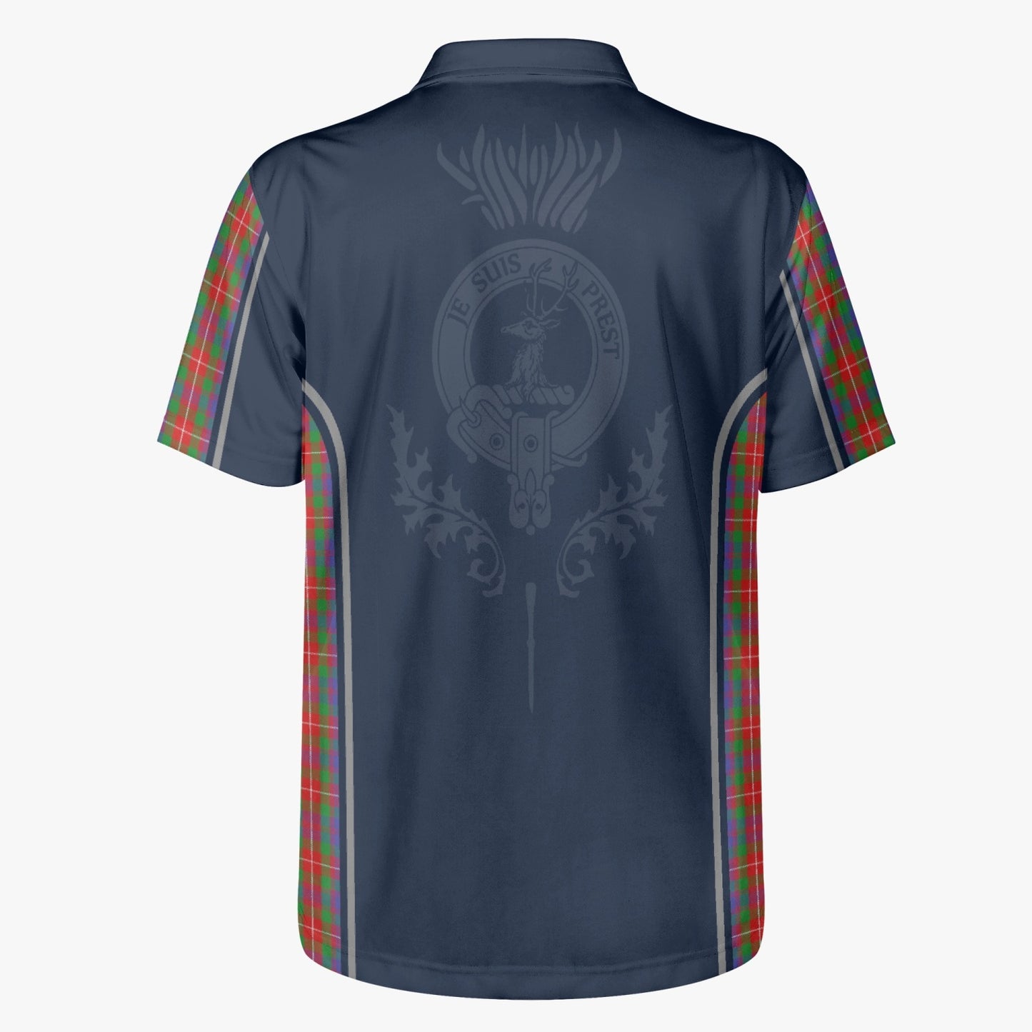 Clan Fraser Crest & Tartan Polo Shirt