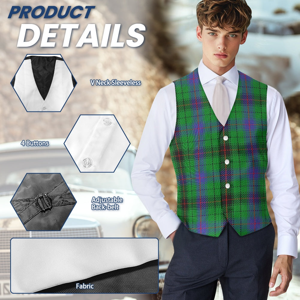 Clan Davidson Tartan Suit vest jacket