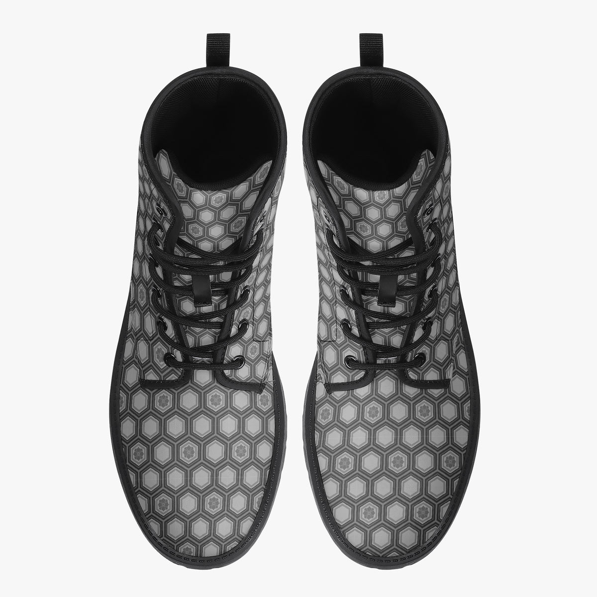 Japanese Wagara - Kikko Black - PU Leather Boots