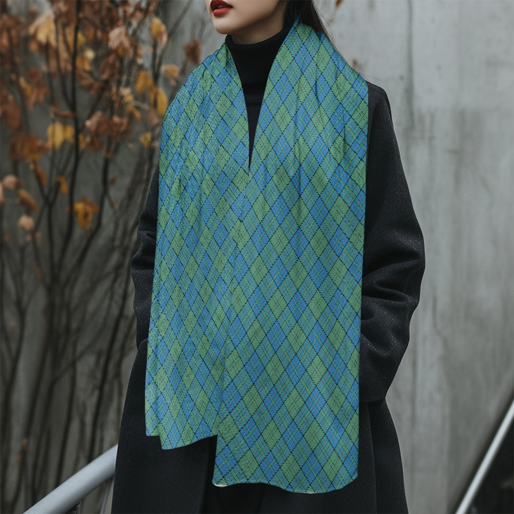 Clan Lockhart Tartan Fluffy scarf