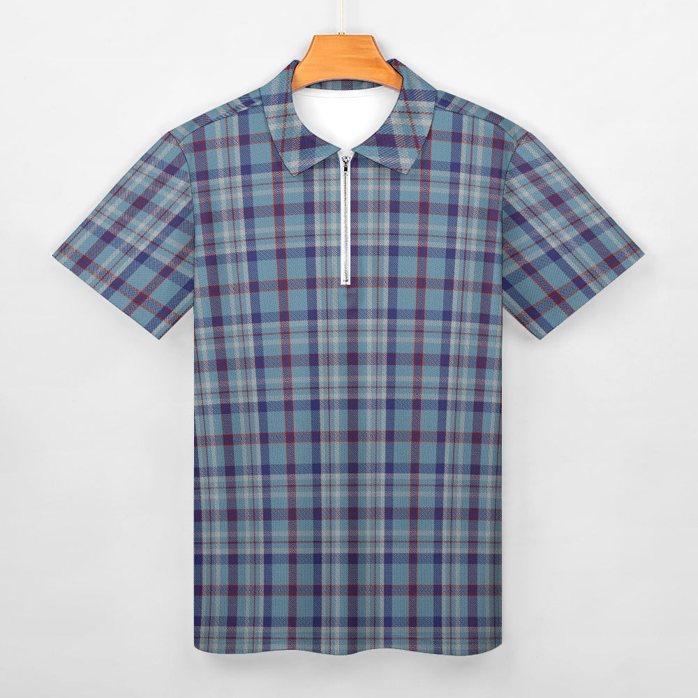 US State - Illinois Tartan Short sleeve polo shirt