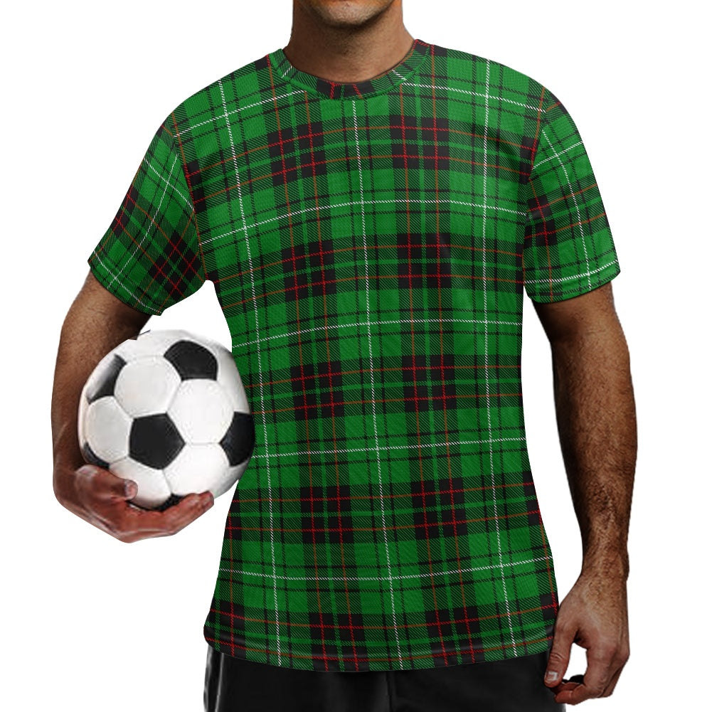 Clan MacAuley Tartan Football Shirt white