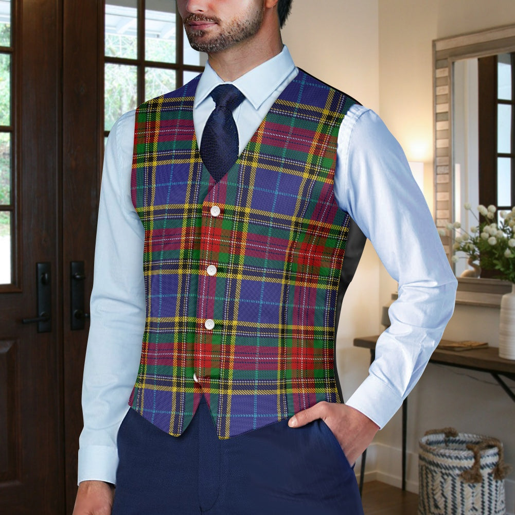 Clan Bethune Tartan Suit vest jacket