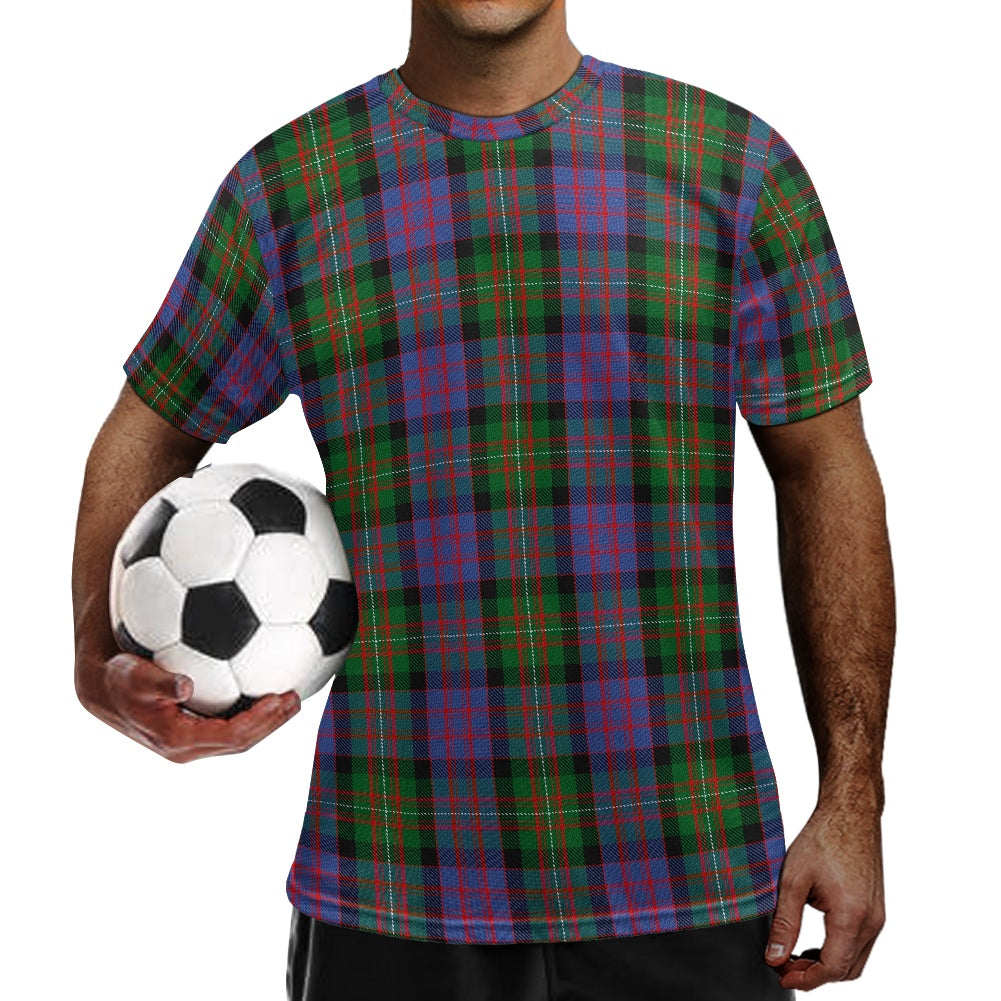 Clan MacDonnell of Glengarry Tartan Football Shirt white