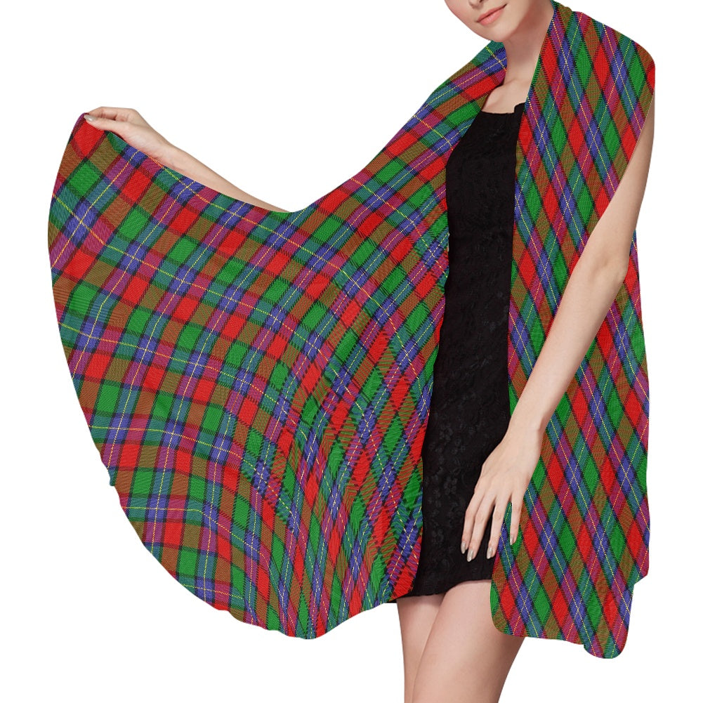 Clan Kilgour Tartan Bias Chiffon Scarf