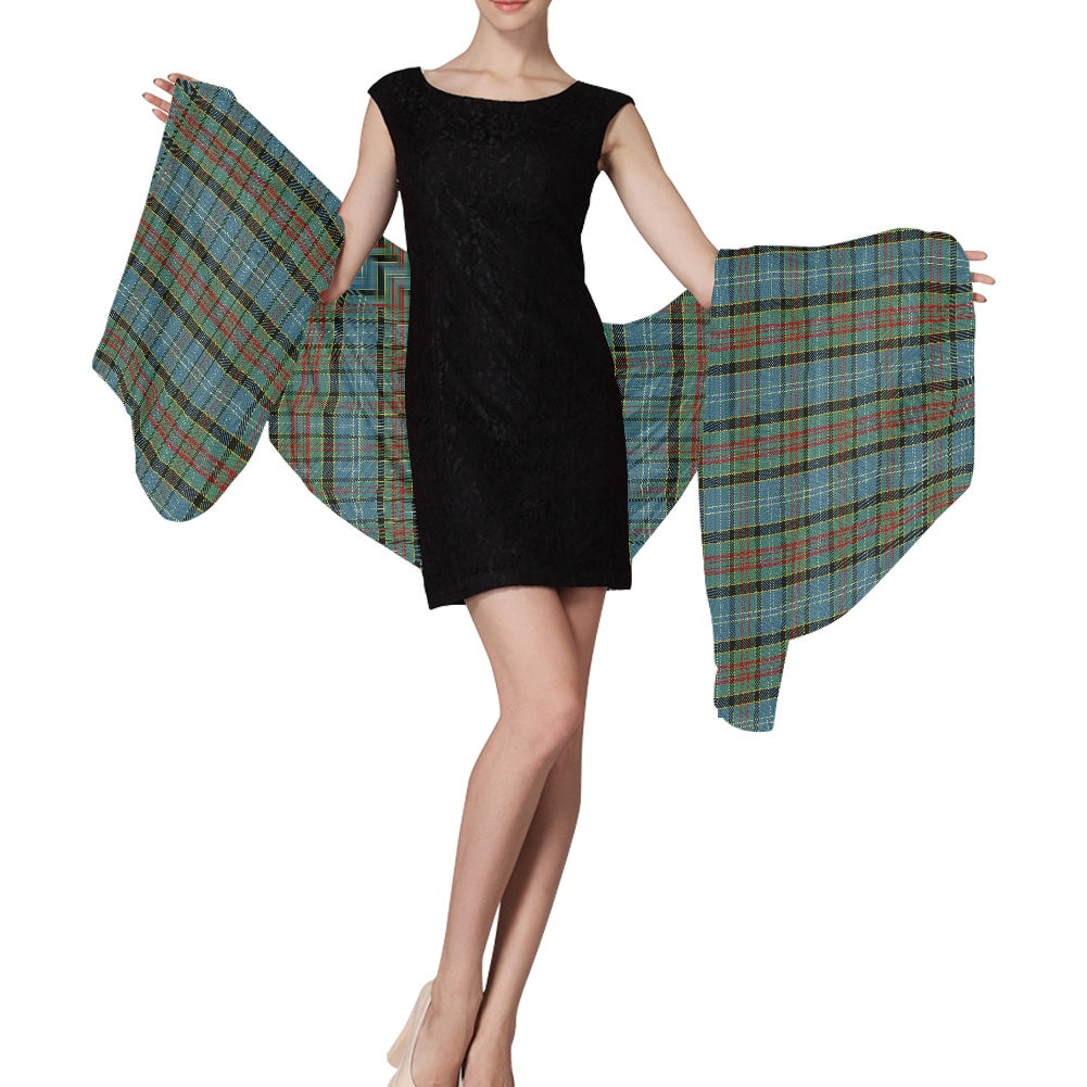 District - Paisley Tartan Chiffon Scarf
