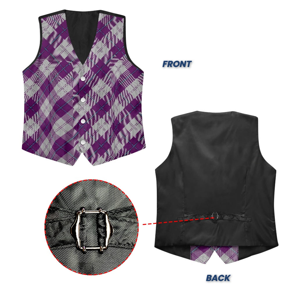 Clan Cunningham Dress Purple Tartan Suit vest jacket
