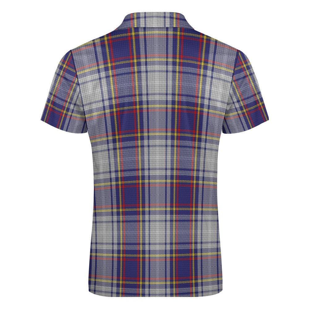 US State - Nevada Tartan Short sleeve polo shirt