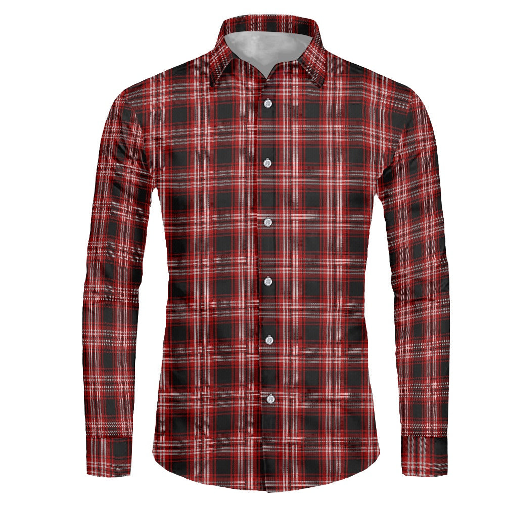 Clan Tweedside Tartan long-sleeved shirt