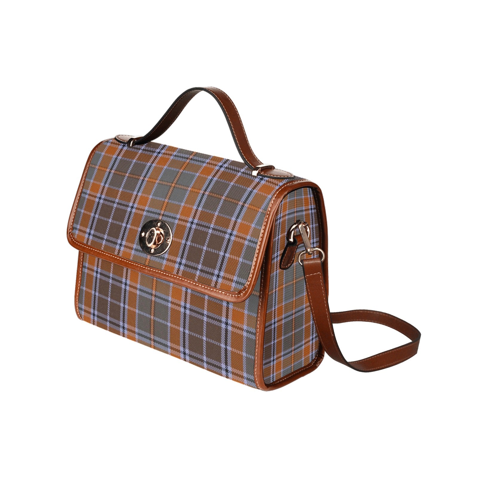 Irish County Leitrim Tartan Canvas Handbag