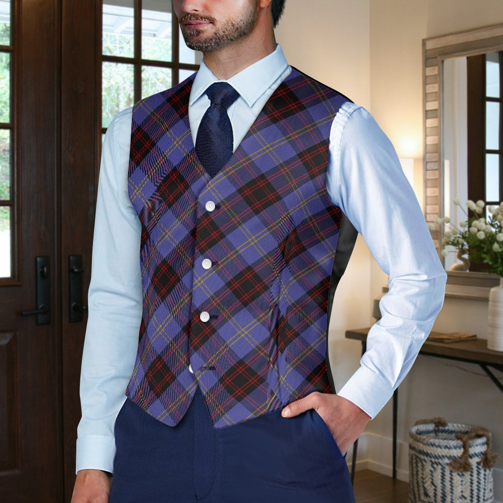 Clan Rutherford Tartan Suit vest jacket