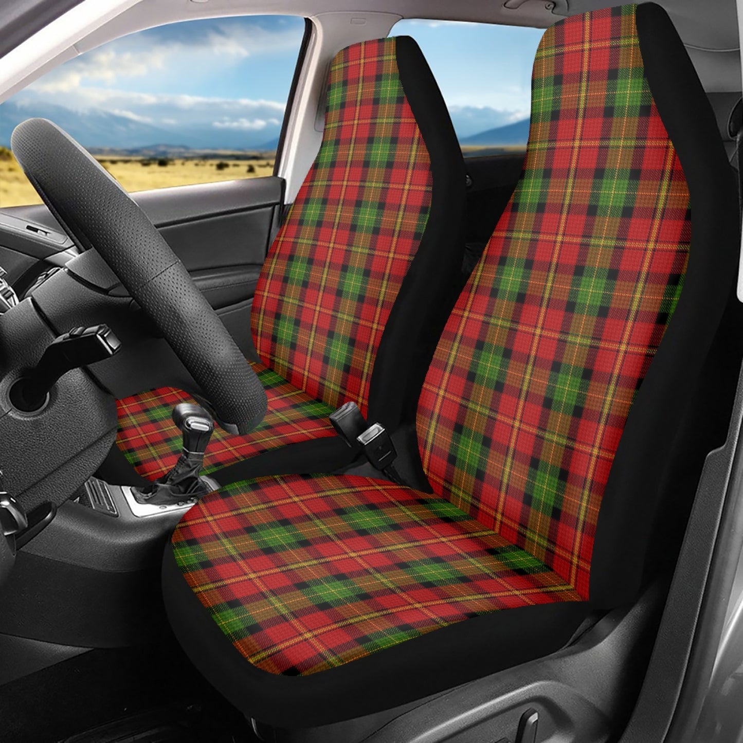 Clan Blackstock Tartan Car Seat Covers - 3Pcs