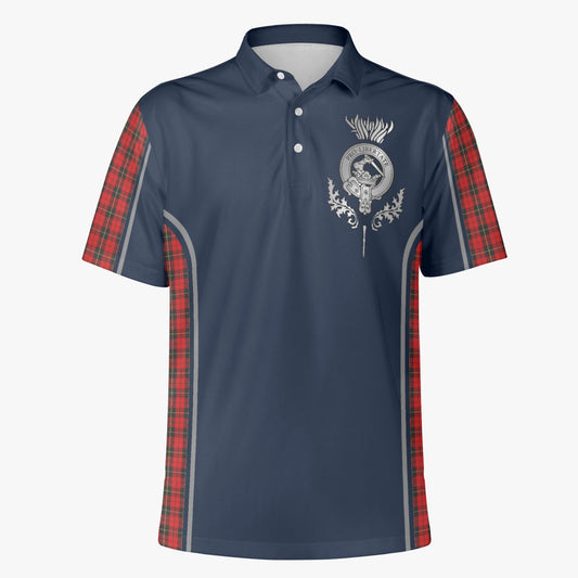 Clan Wallace Crest & Tartan Polo Shirt