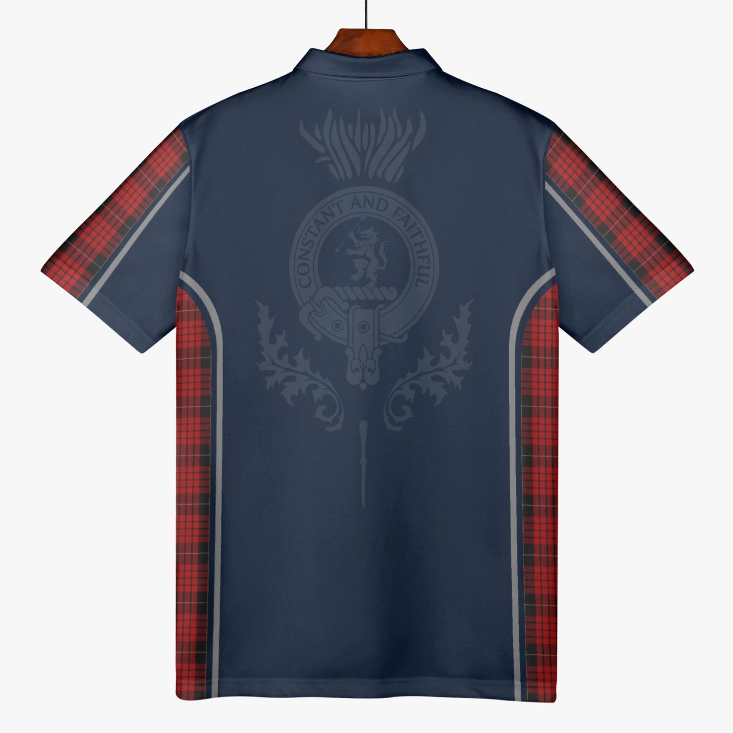 Clan MacQueen Crest & Tartan Polo Shirt