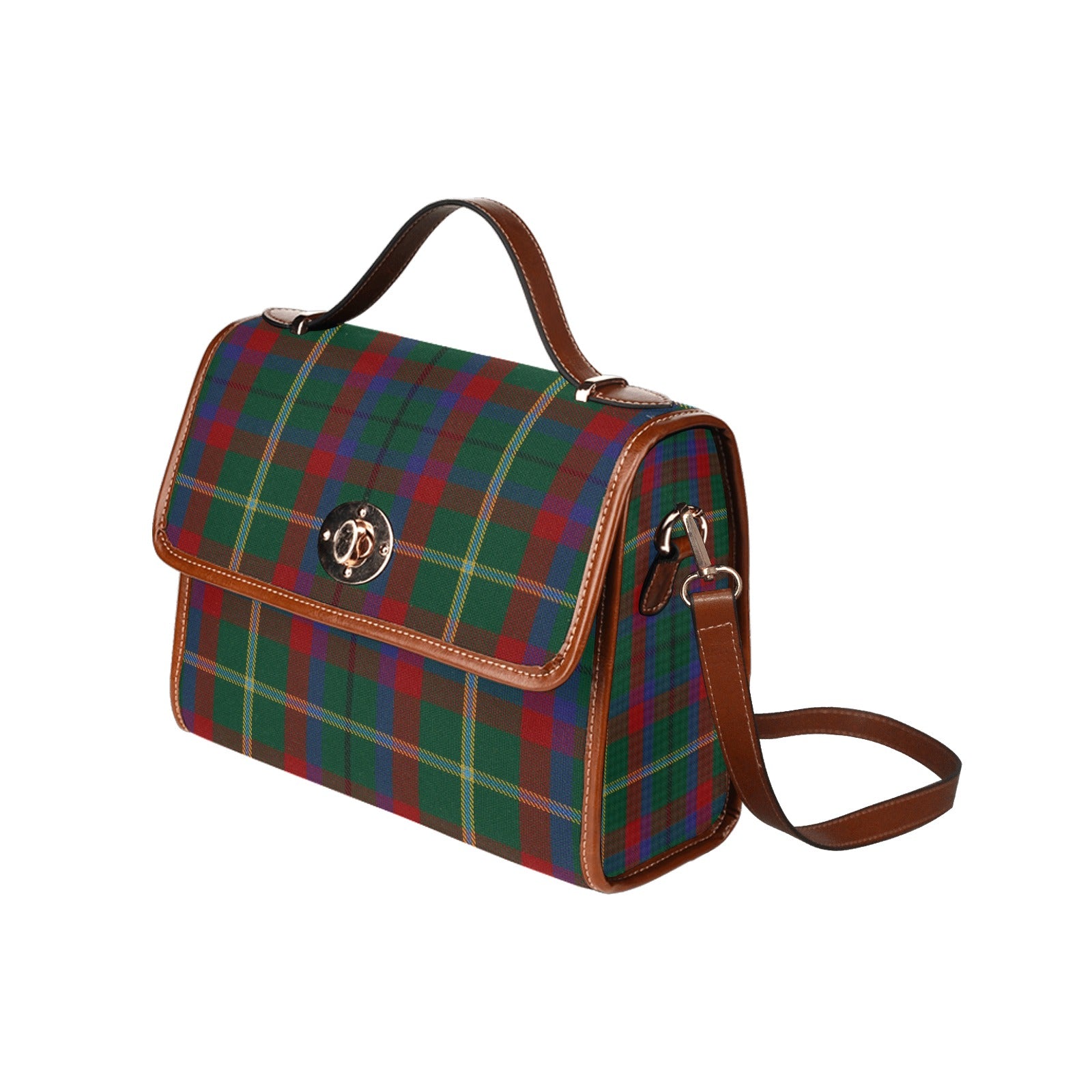 Irish County Mayo Tartan Canvas Handbag