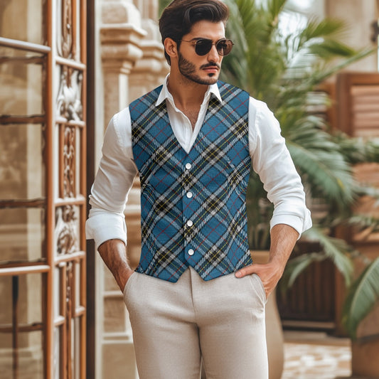 Clan Thomson Tartan Bias Suit vest jacket