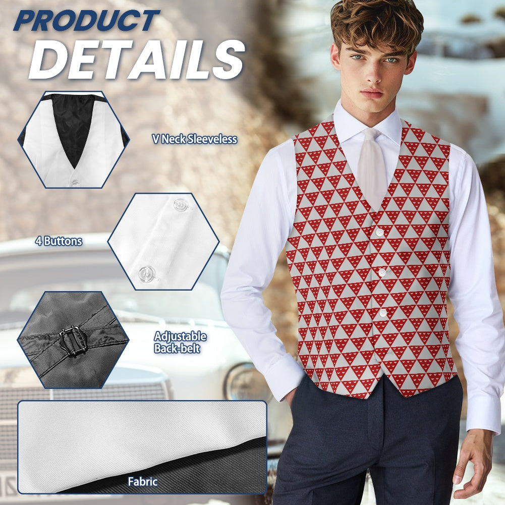 Wagara - Uroko Red Suit vest jacket