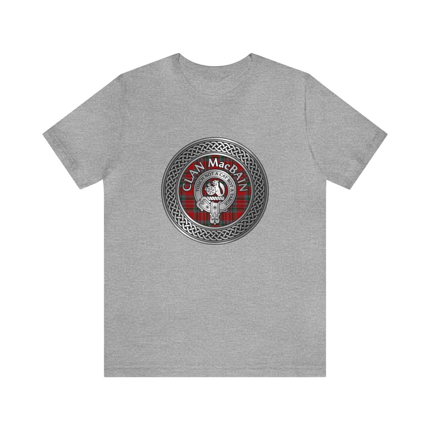 Clan MacBain Crest & Tartan Knot | Unisex T-Shirt