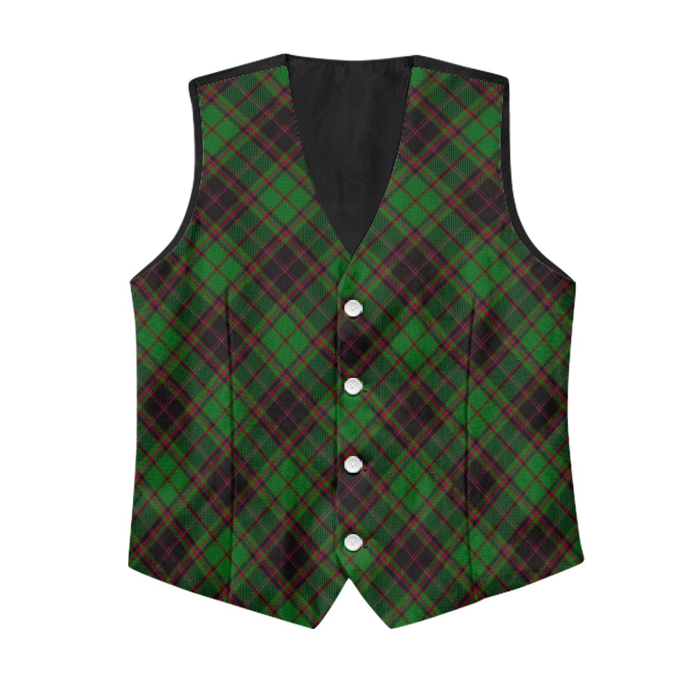 District - Buchan Tartan Bias Suit vest jacket