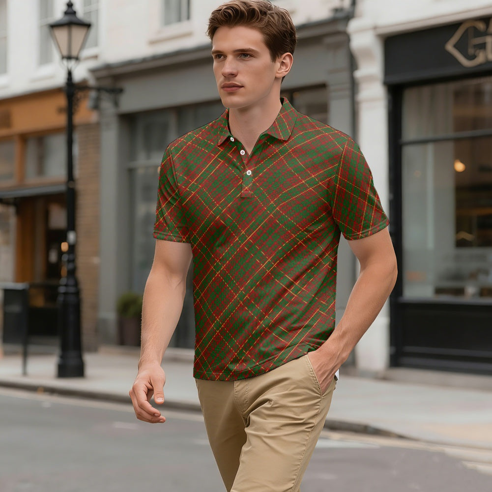 Clan MacRurie Tartan Bias Polo