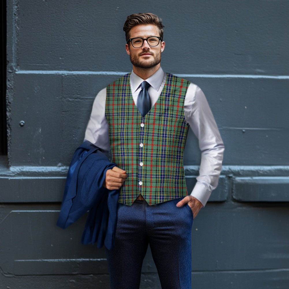 Clan Bisset Tartan Suit vest jacket