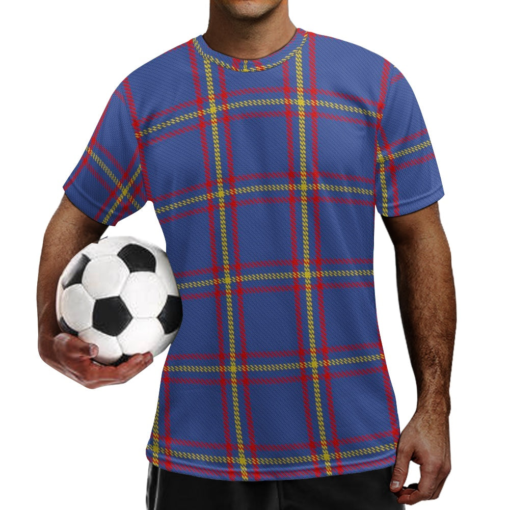 Clan MacLaine Tartan Football Shirt white