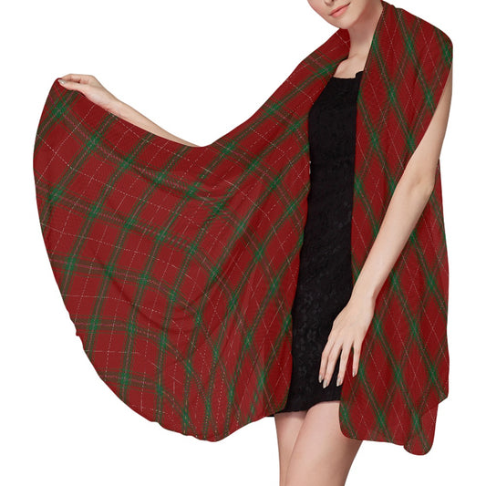 Clan Carruthers Tartan Bias Chiffon Scarf