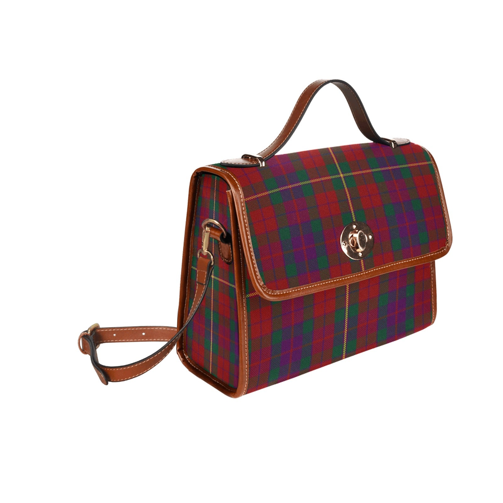 Irish County Clare Tartan Canvas Handbag