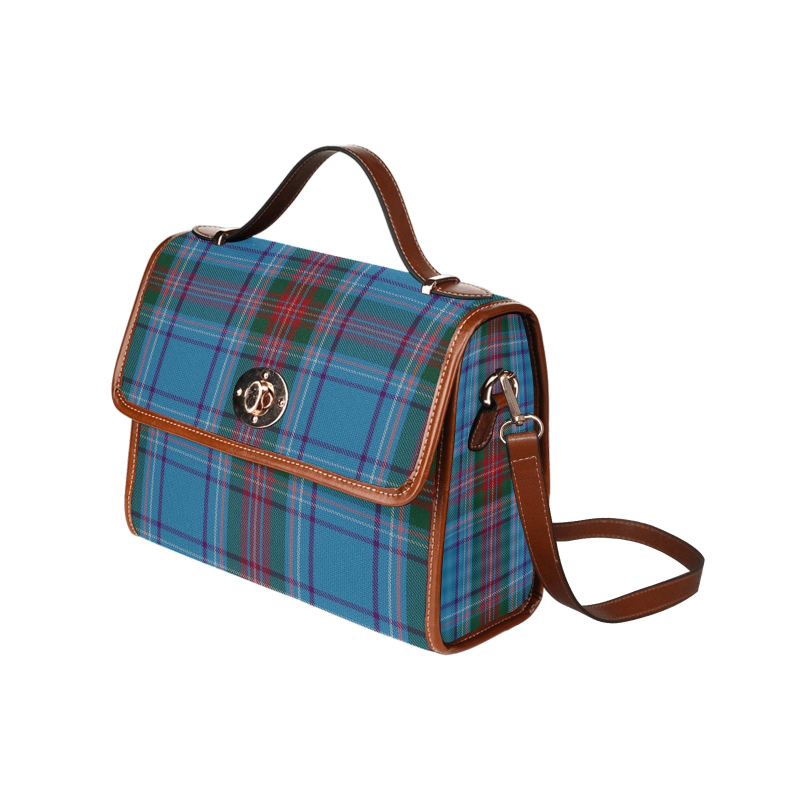 Irish County Louth Tartan Canvas Handbag