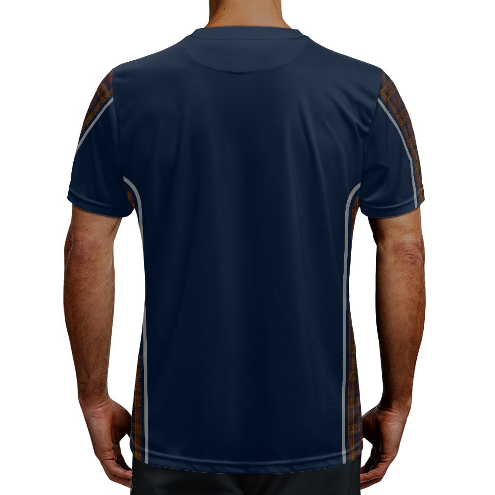 Irish County Laois Tartan Strip Football Shirt