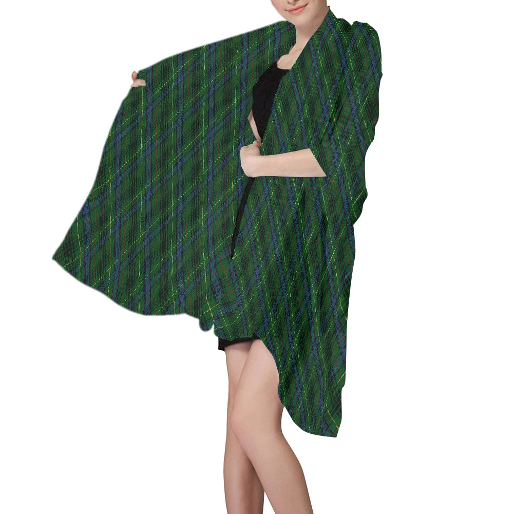 Clan Stewart Hunting Tartan Chiffon Scarf