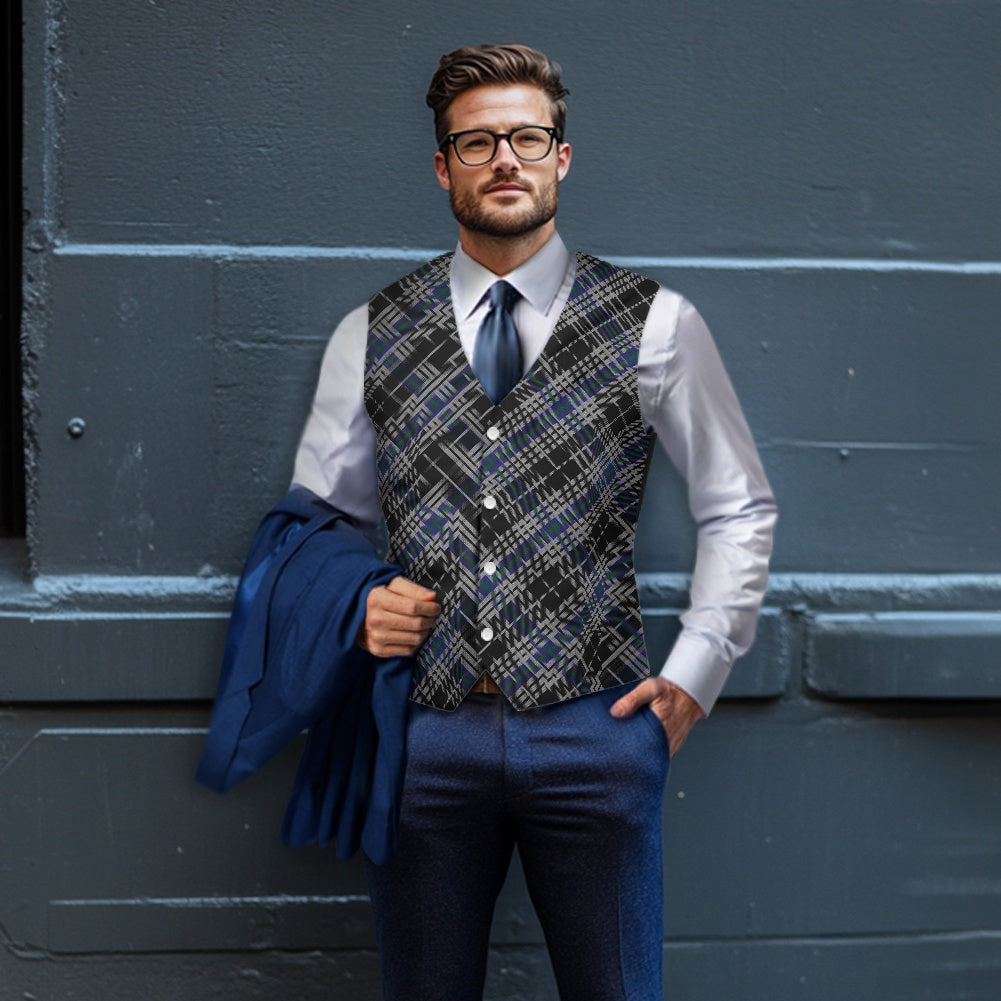 Breizh | Breton | Bretagne National Tartan Bias Suit vest jacket
