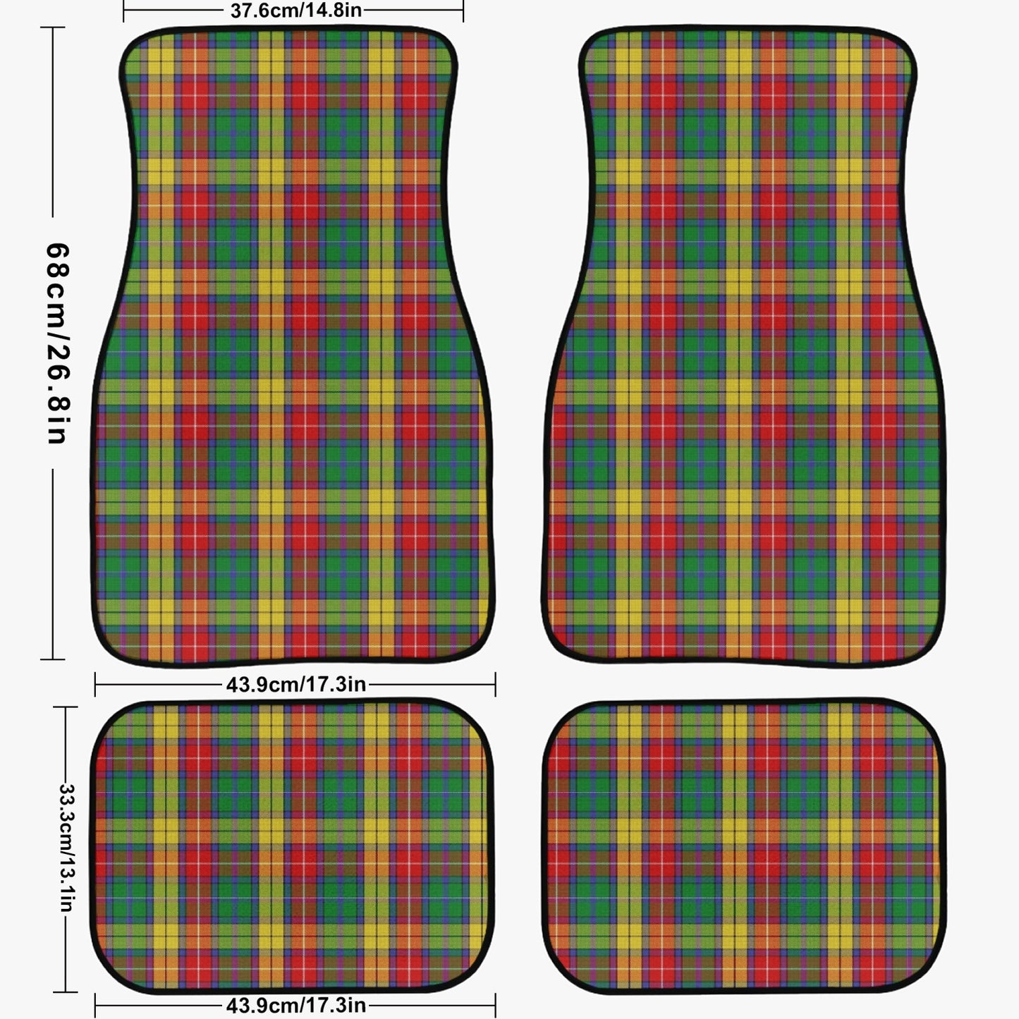 Clan Buchanan Car Floor Mats - 4Pcs