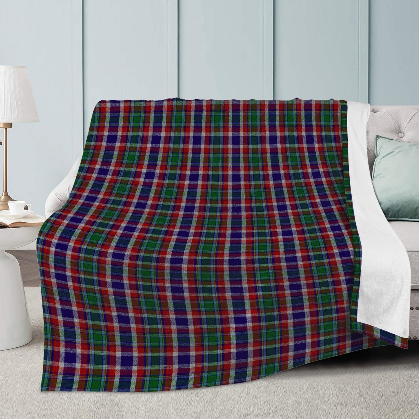 US State - Ohio Tartan Fleece Blanket