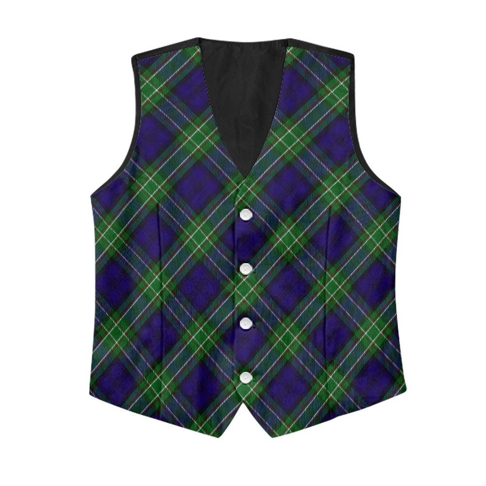 Clan Allen Tartan Bias Suit vest jacket