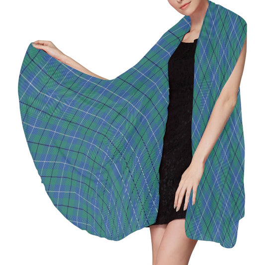 Clan Douglas Ancient Tartan Bias Chiffon Scarf