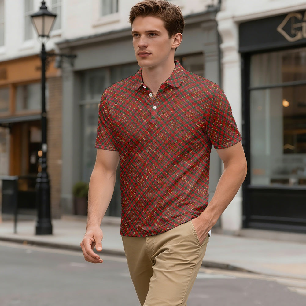 Clan MacAlister Tartan Bias Polo