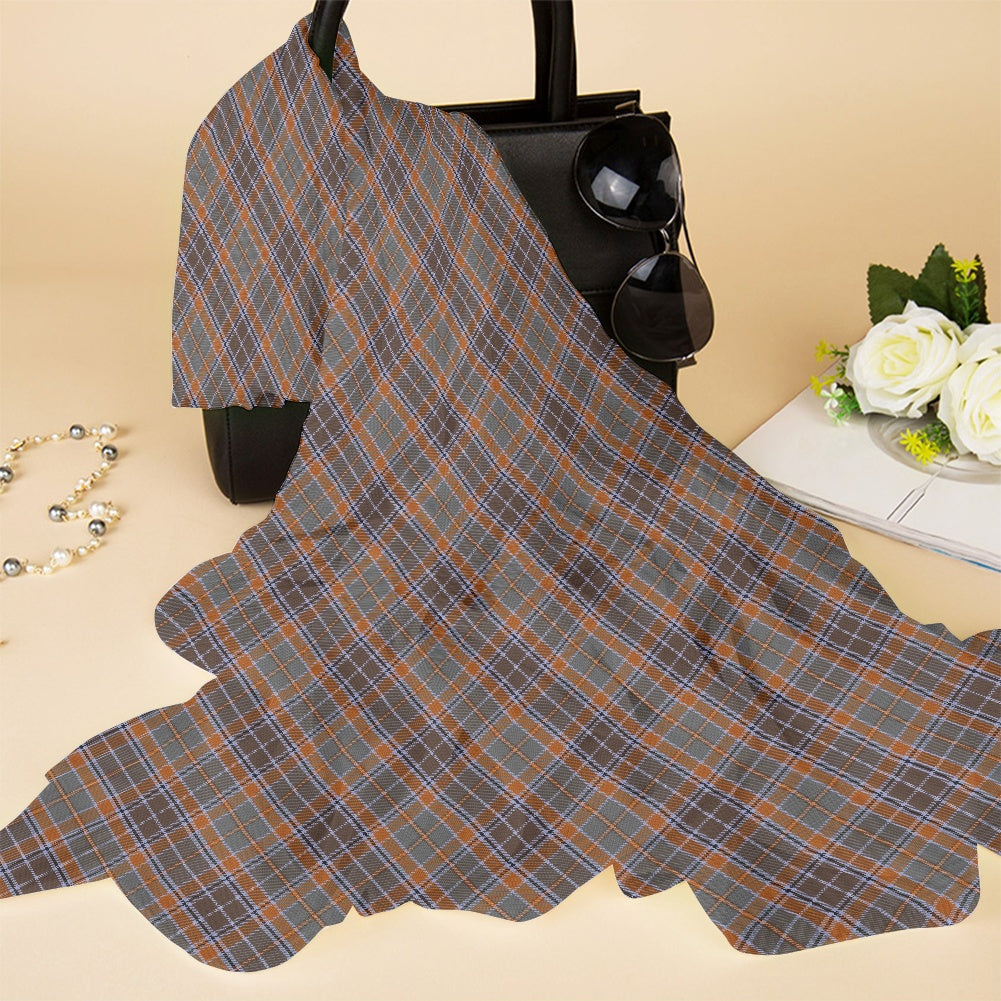 Irish County Leitrim Tartan Bias Chiffon Scarf
