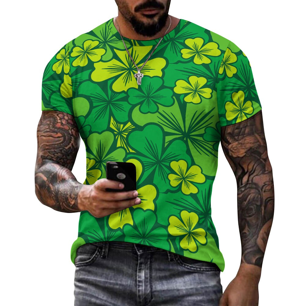 Irish Shamrock Men's Cotton T-shirt