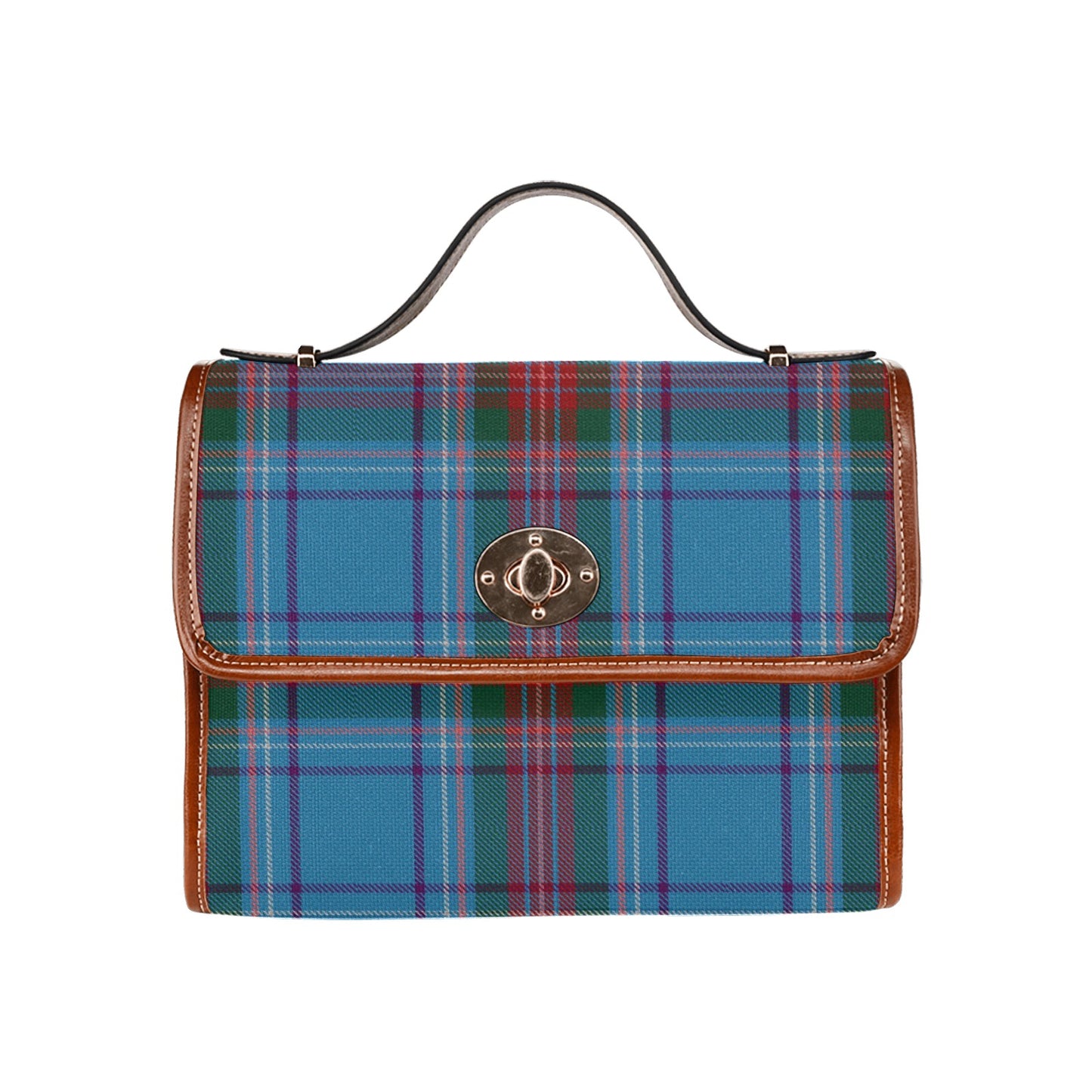 Irish County Louth Tartan Canvas Handbag