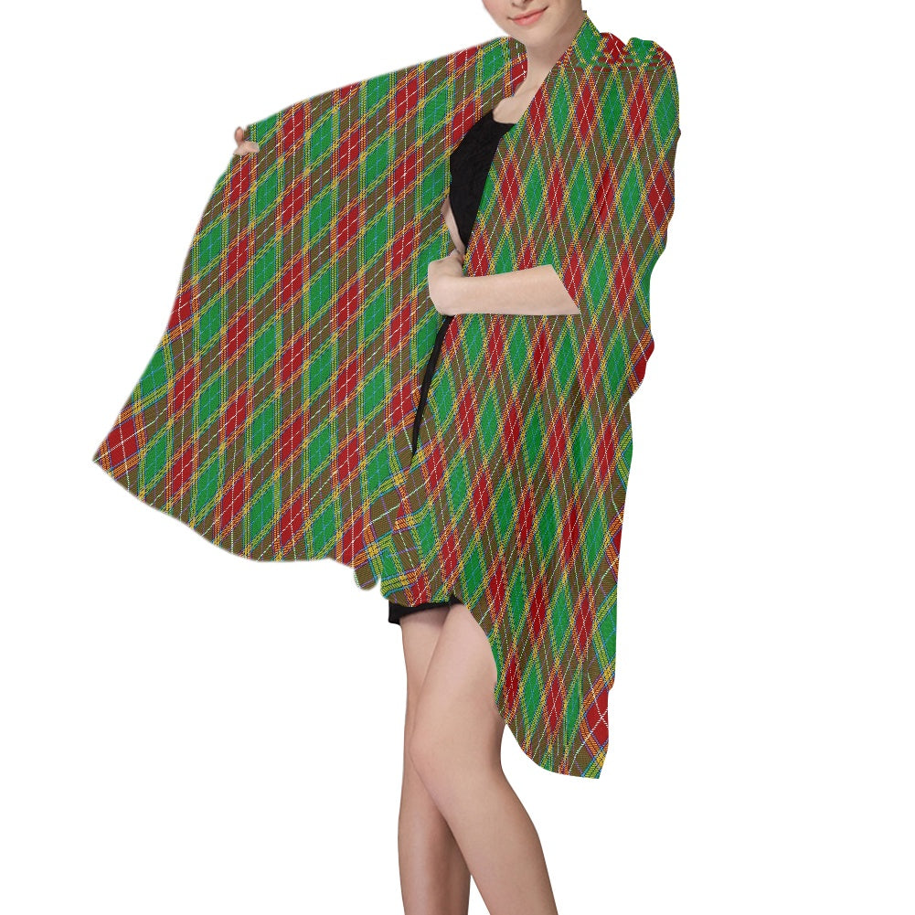 Clan Baxter Tartan Chiffon Scarf