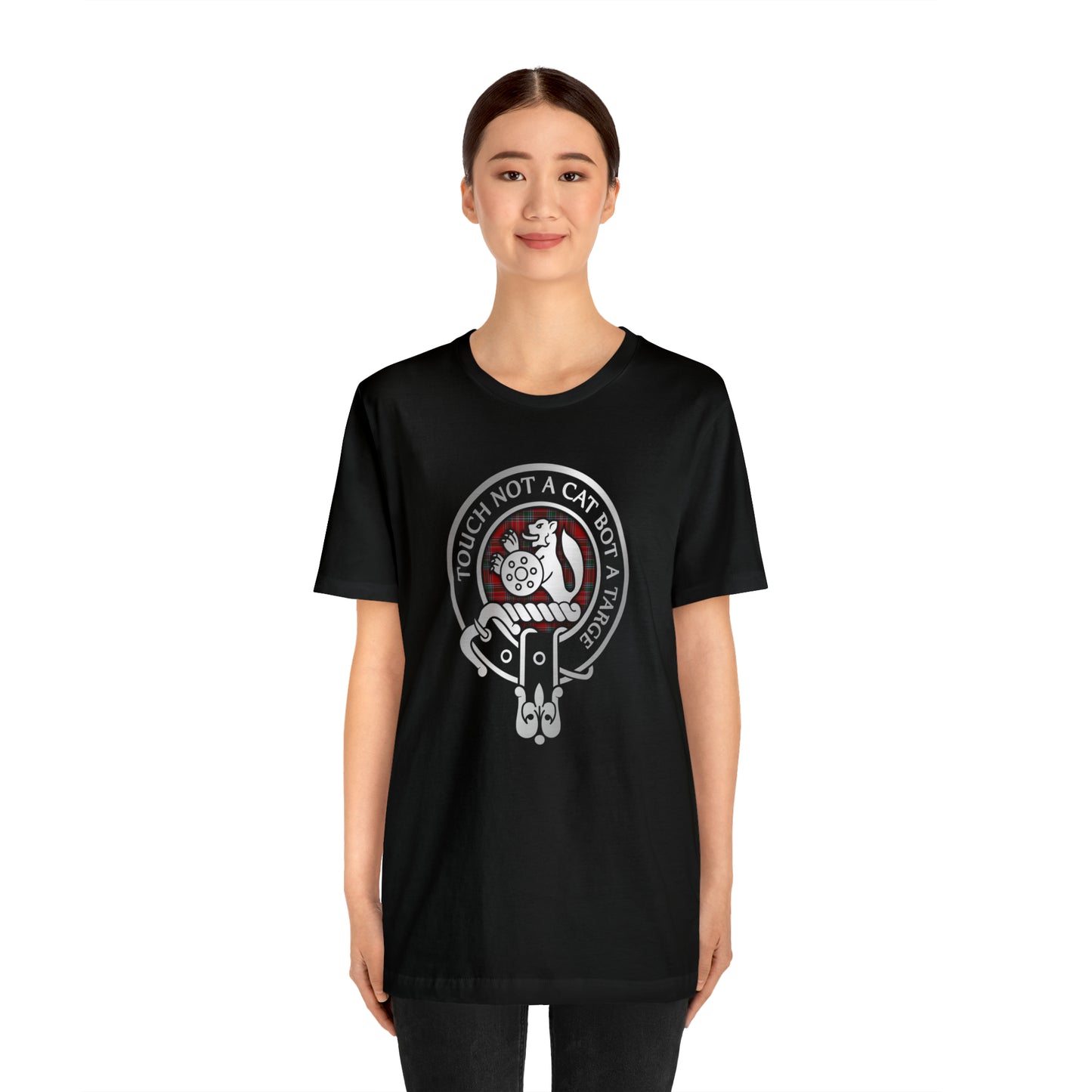 Clan MacBean | MacBain Crest & Tartan Knot | Unisex T-Shirt