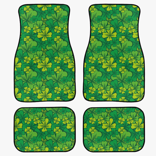 Irish Shamrock Car Floor Mats - 4Pcs