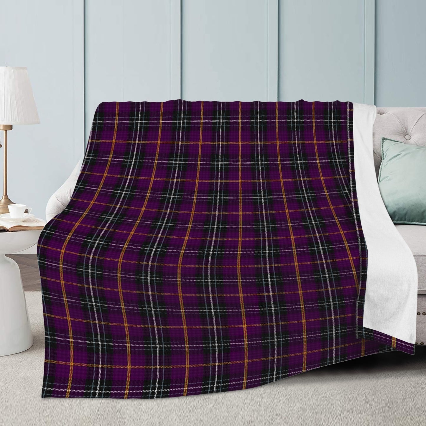 Cornish Family Tartan - Curnow Fleece Blanket