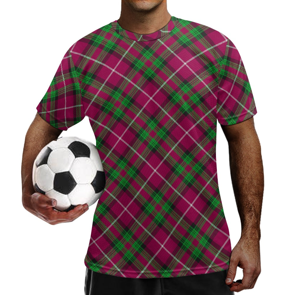 Clan Stewart of Bute Tartan Football Shirt white