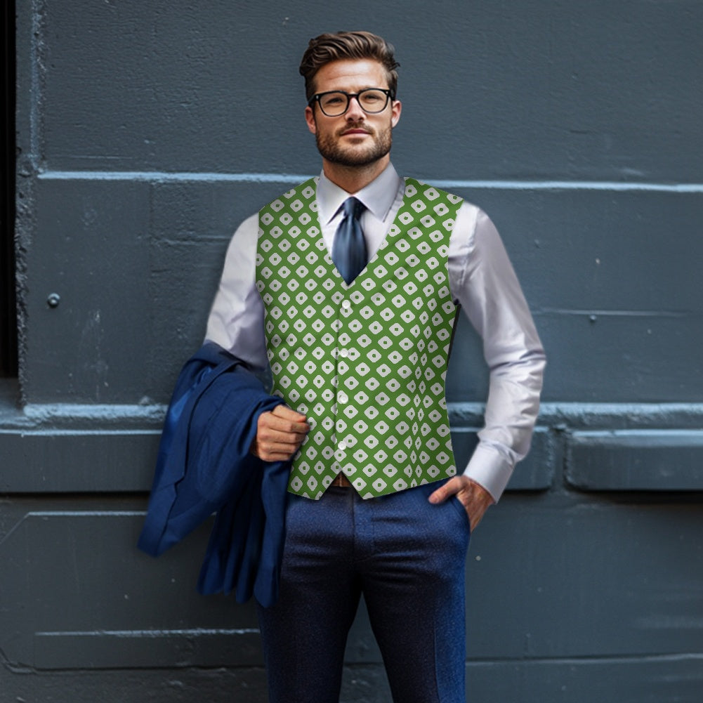 Wagara - Kanoko Green Suit vest jacket