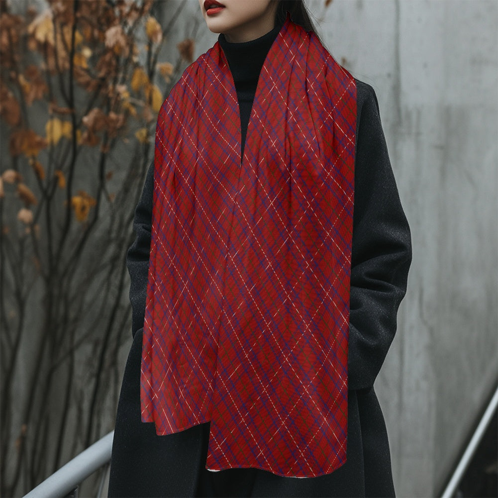 Clan Rose Tartan Fluffy scarf