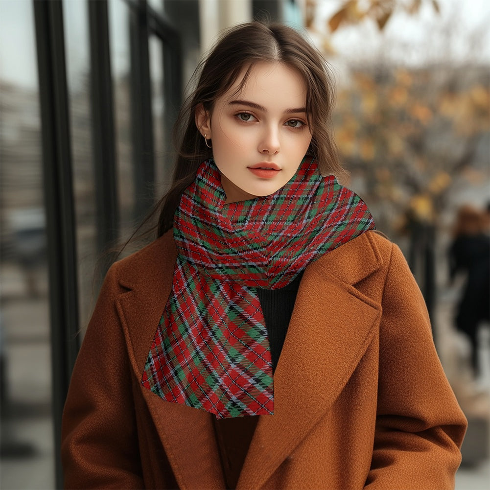 Clan Graham Red Tartan Fluffy scarf